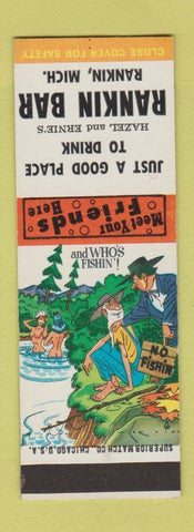 Matchbook Cover - Rankin Bar MI Hillbilly SAMPLE