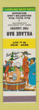 Matchbook Cover - Village Bar Houghton Lake MI Hillbilly SAMPLE