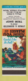 Matchbook Cover - Lyman & Bannister Fox's Trim Battle Creek MI Hillbilly SAMPLE