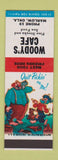 Matchbook Cover - Woody's Cafe Marlow OK low phone # Hillbilly SAMPLE