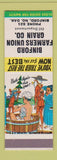 Matchbook Cover - Binford Farmers Union Grain ND low phone # Hillbilly SAMPLE