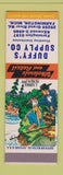 Matchbook Cover - Duffy's Plumbing Supply Farmington MI Hillbilly SAMPLE