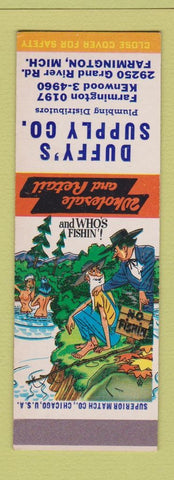Matchbook Cover - Duffy's Plumbing Supply Farmington MI Hillbilly SAMPLE
