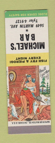 Matchbook Cover - Michael's Bar Hillbilly SAMPLE