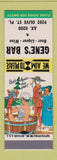 Matchbook Cover - Gene's Bar Hillbilly SAMPLE