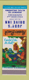 Matchbook Cover - Judy's Drive Inn Altus OK Hillbilly SAMPLE
