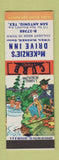 Matchbook Cover - McKenzie's Drive Inn San Antonio TX Hillbilly SAMPLE