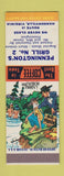 Matchbook Cover - Pennington's Grill #2 Hansonville VA Hillbilly SAMPLE