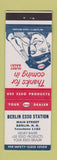 Matchbook Cover - Esso oil gas Berlin NH low phone #