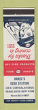 Matchbook Cover - Esso oil gas Karel's Pearl River NY