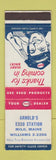 Matchbook Cover - Esso oil gas Arnold's Milo ME