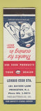 Matchbook Cover - Esso oil gas Leiggis Princeton NJ