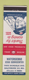Matchbook Cover - Esso oil gas Watersedge Baltimore MD