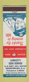 Matchbook Cover - Esso oil gas Langley's Sharpsburg NC
