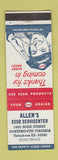 Matchbook Cover - Esso oil gas Allen's Portsmouth VA