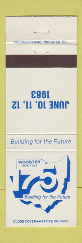 Matchbook Cover - Wooster OH 175th 1983