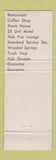 Matchbook Cover - Hub of America Geographical Center Rugby ND