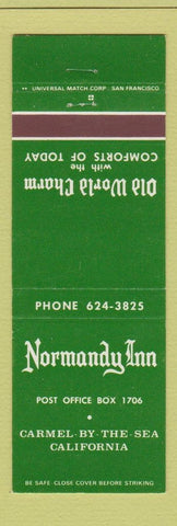 Matchbook Cover - Normandy Inn Carmel by the Sea CA