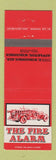 Matchbook Cover - The Fire Alarm Appleton WI