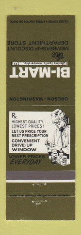 Matchbook Cover - Bi Mart OR WA Drug Stores