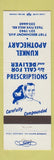 Matchbook Cover - Kunkel Apothecary Cincinnati OH drug store