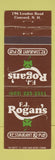 Matchbook Cover - FJ Rogan's Restaurant Concord NH