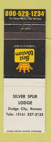Matchbook Cover - Silver Spur Lodge Dodge City KS Best Western