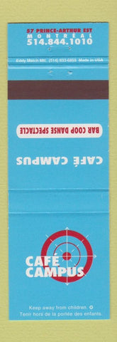 Matchbook Cover - Cafe Campus Montreal QC