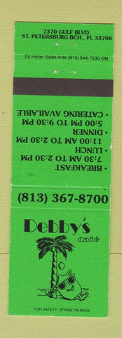 Matchbook Cover - Debby's Cafe St Petersburg Beach FL