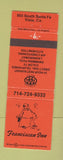 Matchbook Cover - Franciscan Inn Vista CA