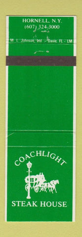 Matchbook Cover - Coachlight Steak House Hornell NY