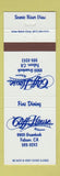 Matchbook Cover - Cliff House Folsom CA