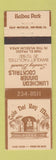 Matchbook Cover - Cafe Del Rey Moro San Diego CA WEAR