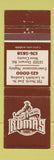Matchbook Cover - Romas Ribs WEAR