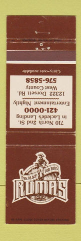 Matchbook Cover - Romas Ribs WEAR