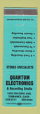 Matchbook Cover - Quantum Electronics Torrance CA WEAR