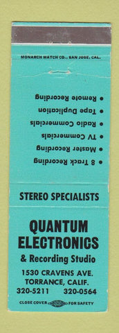 Matchbook Cover - Quantum Electronics Torrance CA WEAR