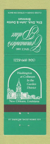 Matchbook Cover - Commander's Palace New Orleans LA