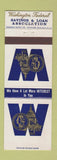 Matchbook Cover - Washington Federal Savings Loan Cleveland Hudson Woodmere OH