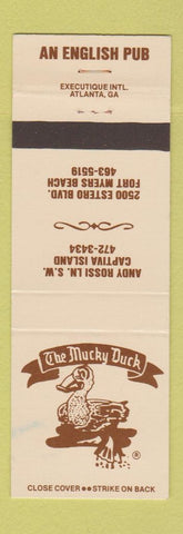 Matchbook Cover - The Mucky Duck Capitva Island Fort Myers Beach FL WEAR