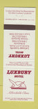 Matchbook Cover - Luxbury Hotel LaGrange Louisville KY