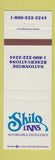 Matchbook Cover - Shilo Inns CHAIN