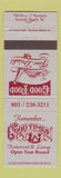 Matchbook Cover - Good Times Restaurant Surfside Beach SC WEAR