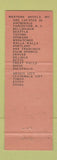 Matchbook Cover - The Northern Hotel Billings MT WEAR