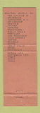 Matchbook Cover - The Leopold Hotel Bellingham WA WEAR