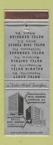 Matchbook Cover - Hotels Panama City FL Birmingham AL