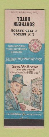 Matchbook Cover - Southern Hotel