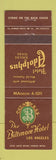 Matchbook Cover - Hotel Adolphus Dallas TX Biltmore Los Angeles CA