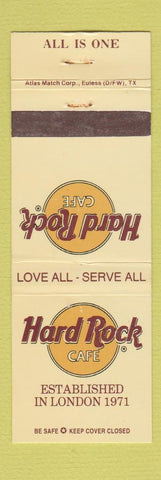 Matchbook Cover - Hard Rock Cafe WEAR