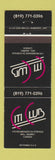 Matchbook Cover - Citi Club Hull QC